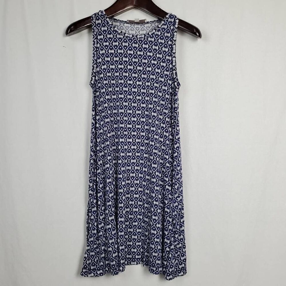 Ann Taylor LOFT XS Blue Floral Dress